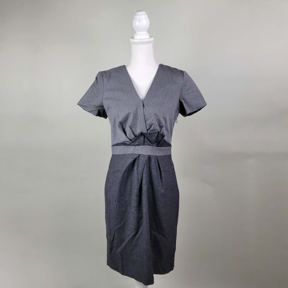 J. CREW 100% Wool Grey Pegged Dress size 6